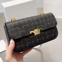 Designer tas tiener klep afdrukken rechthoek zadeltas enkele schoudertas onderarm tas dames kleine vierkante tas tofu lederen koeienhuid crossbody tas stof bedrukt