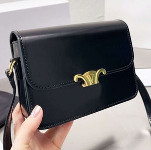 Designer Bag Teen Triomph Bag Leather Cowhide Bag Crossbody Body Tas Printing Bag Saddle Bag GE45U