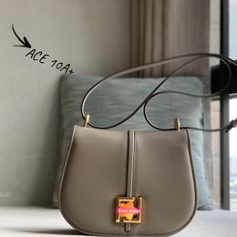 Super_bagss 10A Creator Designer Crossbody Bag Lady Shoulder Bag Bolso con solapa de cuero genuino 25CM ACE Bolsos de imitación delicados con caja F011