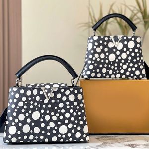 Designer Tas draagtas Capucines Bb Handtas Dames Schoudertas Taurillon Dot Dame tasWallet Crossbody Lederen Portemonnee Mode Schouder Dame de Imprinting Tote Bags