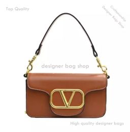 designer tas draagtas Schoudertassen met ketting Mode V Letter Handtas Portemonnee Vintage Dames Effen Kleur Leren handtas Designer schoudertas Crossbodytas DHL Gratis