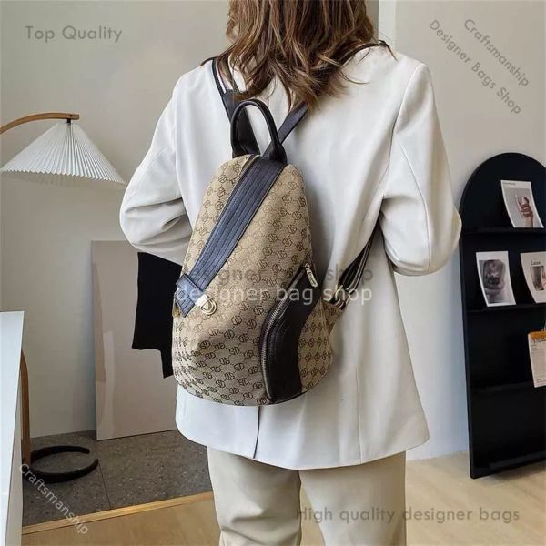 sac de créateur sac fourre-tout Nouveau sac à dos Version de sac pour femme Sac de livre en toile polyvalent Loisirs Sac de voyage simple Mode Sac à dos à une épaule 75% Pas cher Outlet en gros