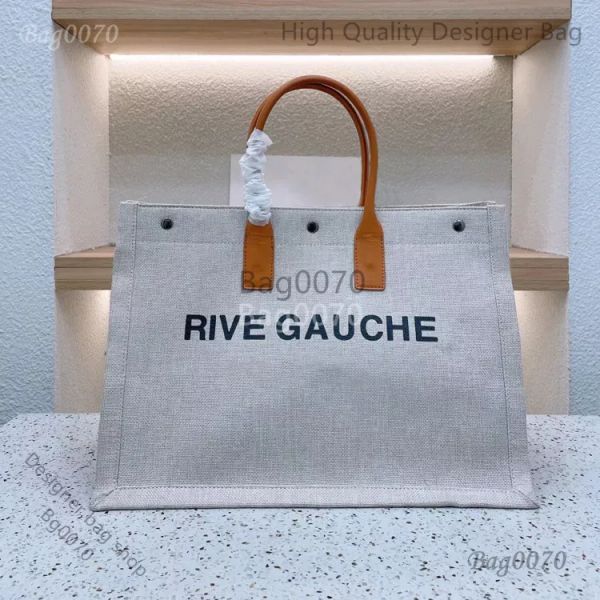 bolso de diseñador bolso de mano Rive Gauche Tote Bolso de compras Bolso Top Lino Bolso de playa grande Diseñador Bolso bandolera de viaje Bolso de hombro Monedero Venta al por mayor Clásico