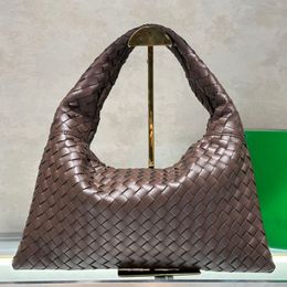 Sac de créateur fourre-tout Large Hop Sacs à bandoulière Intrecciato Woven Coue en cuir en cuir interne à fermeture éclair interne Ferme de luxe sécurisée Marque de luxe