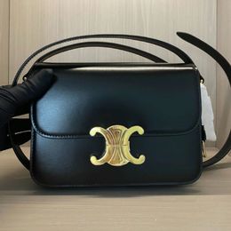 Designer Bag Triomphe Bag Teen Dames Crossbody Body Leer Drukken Designer Purse Luxury Bag Saddle Bag