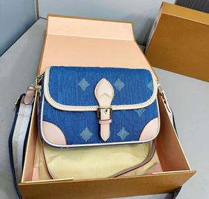 Sac de créateur sac de jean vintage femmes croix croix sac à main luxe sacs hobo sacs bourses de messager de fleur en jean bleu