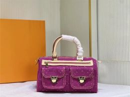 Bolsa de diseñador Vintage Meihong Denim Mochila mochila para mujeres Fashion Fashion Letter Crossbodys Bag Travel Cross Body