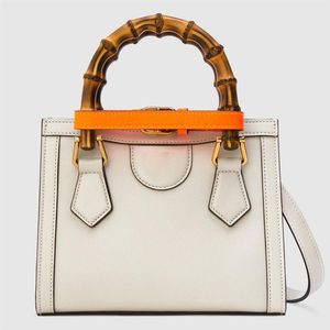 Designer tas Vintage stijl draagtas Leren schoudertas Diana Bamboe damestas Mode pocket219B