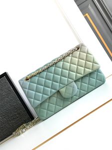 Bolsa de diseño billetera clásica cadena de lujo de moda flores a cuadros damas de cuero marrón bolso de hombro diseñador compra de bolso rosa bolso blanco bolso con caja v7