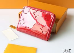 Sac de créateur portefeuille en cuir authentique pour femmes portefeuille portefeuille en cuir en cuir pour hommes à varnis zippy de la carte de crédit à la carte de crédit à fermeture à glissière simple avec sac fourre-tout 28