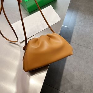 Soft Leather Mini Shoulder Bag for Women, Cloud Bag with Box, Original Quality Ladies Handbag, Cosmetic Hobo Clutch