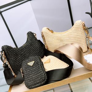 Designertas dames Merk luxe tas Zomer Cross Body Weven Strand Vakantie Winkelen Het dragen van een kleine portemonnee