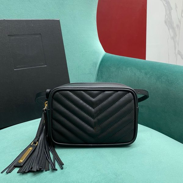 Sac de créateur Mode féminine Fanny Pack Sac de ceinture de luxe Sac à main à franges en cuir classique Le sac à bandoulière peut facilement accueillir l'iPhone plus