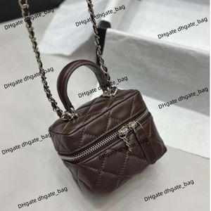 Sac de créateur sac à main pour femmes Nouveau mini-boîte de maquillage petit sac carré sac de haute qualité en cuir authentique un bodage à bandoulière