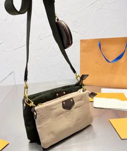Designer tas dames schoudertassen multi veer katoenen mode handtassen portemonnees bloem mini 3 stcs 3 -delige set crossbody