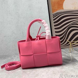 Sac de créateur femmes fourre-tout mode en cuir véritable tissé sac à main à bandoulière rose sac à bandoulière Mini pochette
