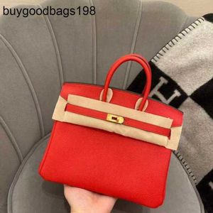 Bolso de diseñador Bolsos para mujer Personalizado Totalmente hecho a mano Cosido a mano Importado Patrón de cuello alemán Becerro Togo Platino 25 30 35 QP9V