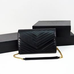 Bolsa de diseño billetera para mujer bolso de piel negro bolsas de caviar bolsas de cadena de oro bolso clásico bolso de hombro de diseño lujoso bolso de diseño de lujo