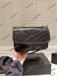 bolso de diseñador cartera para mujer bolso negro bolsas de caviar bolso de cadena de oro 25 cm solapa clásica bolso de hombro de diseñador bolso cruzado de lujo bolsos de diseñador woc satchel fashion