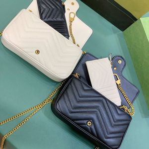 Designer Bag Womens Wallet avec porte-clés 751526 Sac à main Fashion crossbody Bag Sac à bandoulière en cuir Porte-cartes de haute qualité