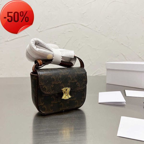 Bolsas de diseñador 2024 Primavera Nuevo Arco de Triunfo Flor vieja Mini Un hombro Messenger Lápiz labial Bolsa de auriculares Venta directa de fábrica Precio bajo Promoción