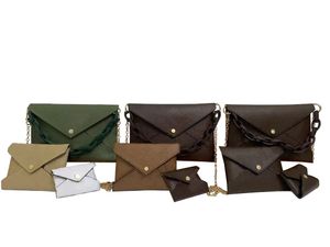 Designer tassen 3-delige set luxe handtassen ketting schoudertas tas en portemonnee Long Wallets Fold Card
