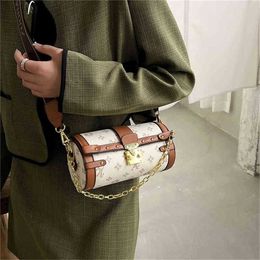 Bolsos de diseñador 55% de descuento en la venta Modelos explosivos Bolsos Pequeña mujer coreana impresión pequeña cadena redonda bolsas diagonales portátiles