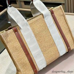 Designertassen strandtas Tote bags Dames handtas Chlose bags Emmerzakken Stro geweven canvas Leren handriem Decoratie Boodschappentassen Crossbodytassen Geweven tassen