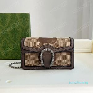 Designer -Tassen Keten Schouder Dame Dames Schouder Mini Crossbody Flap Leer Luxe Mode Cross Body Klassiek Vintage Pochette