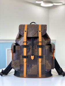 designer tassen Christopher Reisrugzak Heren Lederen Schoudertassen Schooltassen Crossbody Tas Volledige Letters Schooltas Rugzakken Messenger Bags