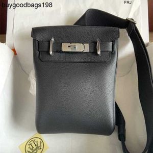 Designer tassen Crossbody tas hac een dos aangepaste 2024 nieuwe huis handgemaakte wax thread togo cowhide unisex borst enkele schouder casual hebben een logo