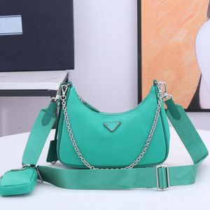 designer tassen crossbody tas schoudertas tassen designer vrouwen tas luxe tas designer portemonnee nylon tas vrouwen portemonnee tassen voor vrouwen kleine tas hoge kwaliteit kettingtas groen.