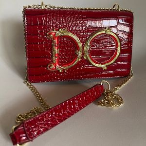 Sacs de créateurs sac à bandoulière Sici mode sac à bandoulière pour femmes motif Crocodile rouge fronde portefeuille pochette Portable