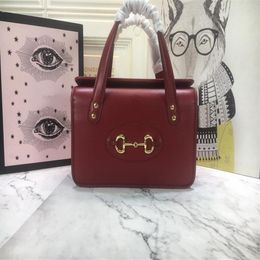 Designer Tassen Dubbel Handschepen Luxe Tote Bag Leather HaP UP Cover Clutch Bags Hoge capaciteit Canvas Wine Red Women296LL