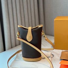 Sacs de créateurs Fashion Sac de frites décontractées Calfskin Luxury Luxury Womens Bag de téléphone portable Slant Classic Imprimé 80874