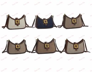 Retro Half Moon Bag Messenger Bag Luxe Klassieke Dame Handtas Portemonnee Multi Color Modieus Crescent Pakket Designer Zadeltassen