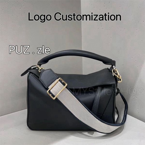 Puzzle Hobo Sac Ruché Sacs de créateurs Sac à main à bandoulière Chaîne en cuir Boucle de couleur unie Bande carrée Lady Hommes Sling Crossover Messenger Sac rose chaud Livraison gratuite