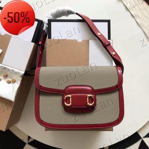 Designer tassen Horsebit 1955 schoudertas 2 maten mini 20,5 cm en klein 25 cm veelzijdig voor crossbody en vintage retro stijl flap 658574 tote tas fabriekspromotie