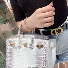 Sacs de créateurs Luxury Fashion Tottes de trente ans Rich Lady en cuir sac Crocodile Sac Himalayan White Bag Femme