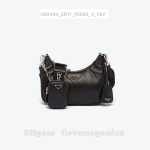 Designertassen Luxe mode damesheruitgave met zacht schapenleer Modetassen Schoudertassen Handtas Crossbody Zwart Artikelnr. 1bh204_2dyi_v_v9z