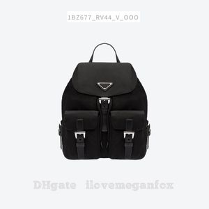 Sacs de créateurs Fashion Luxury Womens Recyclé Nylon Small Backpack Black Article No. 1BZ677_RV44_F0002_V_OOO