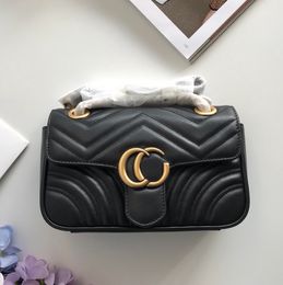 Sac de créateur Marmont Sac à main crossbody pour femmes sac de main de luxe Chaîne de métal de luxe sac à main classique Beau sac à bandoulière 3 taille de grande qualité portefeuille pour femmes