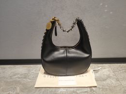 Sacs de créateurs Mccartney Frayme Petit sac à bandoulière zippé en cuir Stella Sacs avec sac à main Designer de luxe Sac à main en or noir