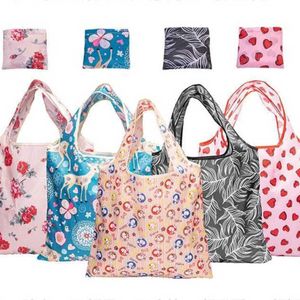 Bolsos de diseñador Nuevo Bolso cuadrado de tela estampada grande Impermeable Portátil Respetuoso con el medio ambiente Bolso de compras plegable