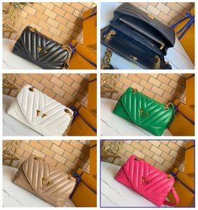 Designer Tassen Nieuwe Wave Toes Handtassen Schouder Kruis kettingtas Vrouwen echte lederen quilt draad Tote Louis's tas Handtas Men Vutton's