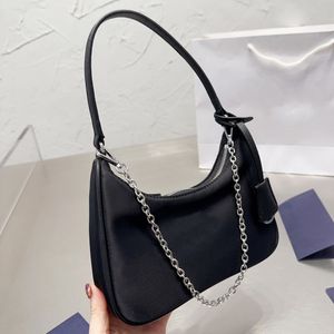 Bolsos de diseñador, bolso de nailon, bolso de hombro, bolso Hobo negro, Mini bolso de lujo, bolso de mano para mujer, bolso de bolsillo