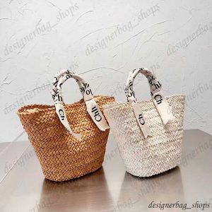 Designer Tassen Strozakken Strandtas Vrouwen Zomer Grote Capaciteit Tote Bags Geweldig voor op het strand Emmerzakken Letter Strap Wrap Handle Boodschappentassen Tote Bags Bamboo Style