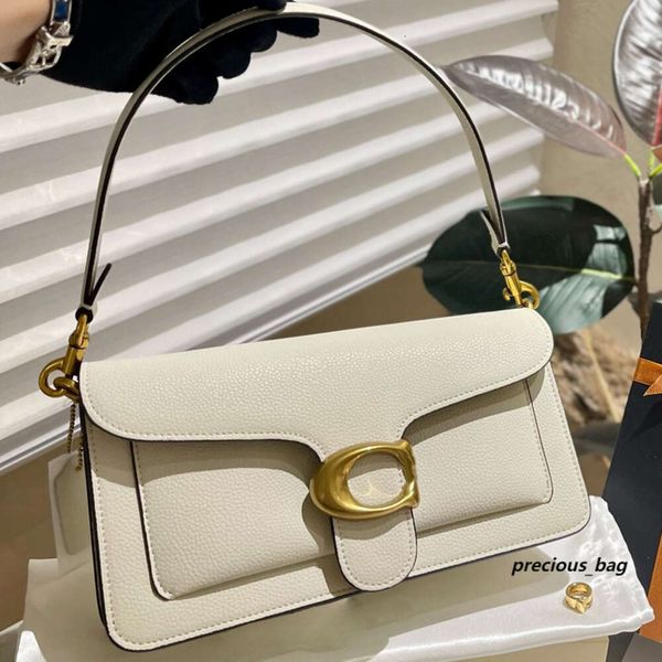 Bolsos de diseñador Tabby Bag Crossbody bolso de lujo Baguette de cuero Real hombro espejo calidad cuadrado moda Satchel 2024