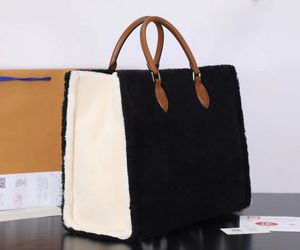 Sacs de créateurs Sac fourre-tout Mode Totes Fleur Sac à main en cuir Sacs pour femmes Tissus en laine Haute capacité Composite Shopping Sacs à bandoulière Portefeuilles marron Sac à bandoulière