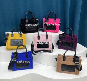 Designer tassen Tous Tote Lady Bag Stijlvolle dames La Rue Audree crossbody tas Fiber tote crossbody Hoge kwaliteit tassen D3696